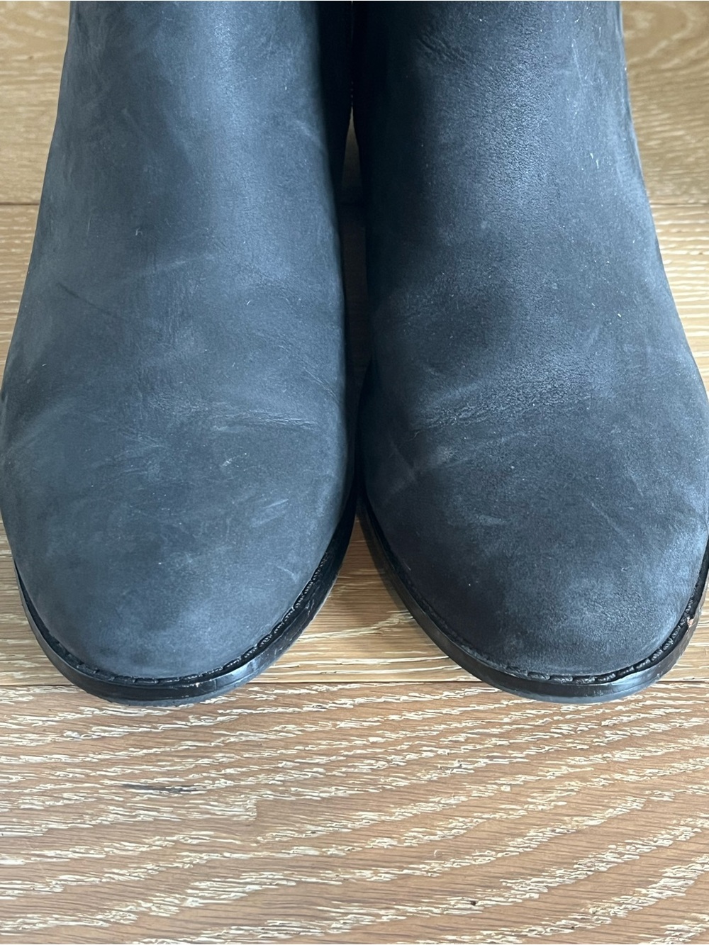 Women's Black Suede Ankle Boot - Classic Chelsea Style - Picture 3 of 7